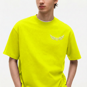 เสื้อยืดคอกลมแขนสั้นสีแดงเข้มสำหรับผู้ชาย ผ้าเทอร์รี่ โพลีเอสเตอร์/คอตตอน ป้องกันการเป็นขุย ทรงปกติ สวมใส่สบาย - Product Image 5