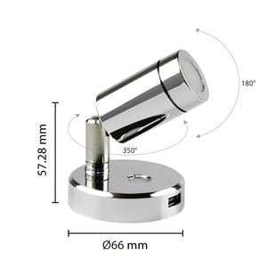 ไฟอ่านหนังสือ LED สำหรับเรือและคาราวาน ขายดี ใช้งานสะดวก - Product Image 6
