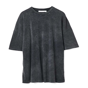 เสื้อยืดผู้หญิงทรงสลิมฟิต ลายวินเทจ ล้างสีแบบแอซิดวอช สำหรับฤดูร้อน น้ำหนักเบา พิมพ์ลายได้ตามสั่ง สีสันตามสั่ง เป็นมิตรกับสิ่งแวดล้อม รับผลิตแบบ OEM - Product Image 3