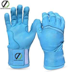 Professional Quality Batting Gloves 0.9mm Thick, Premium Cabretta Leather with <b>Mold</b>-to-Fit Performance-Long Cuff Baseball Gloves - Product Image 1