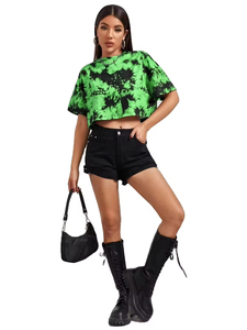 Camisetas cortas transpirables de algodón para mujer, estilo casual, OEM, para venta en línea. - Product Image 6