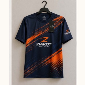 Wholesale Ziakot Industry Custom <b>Neon</b> Green Pink-Black Gradient Fashion Performance <b>T</b>-<b>Shirt</b> - Product Image 2
