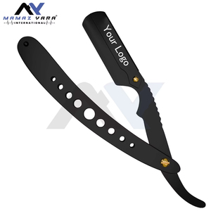 Customizable Straight Edge <b>Swing</b> Lock Barber Razor Professional Stainless Steel Shaving & Hair Trimming Tool with OEM Custom Log - Product Image 4