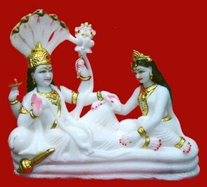 Estatua de mármol decorativa, Vishnu - Product Image 5