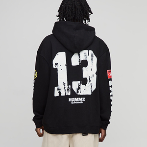 Sweat à capuche personnalisé pour homme avec impression graphique DTF, pull-over OEM streetwear, sweat-shirt à capuche décontracté à manches longues pour homme - Product Image 1