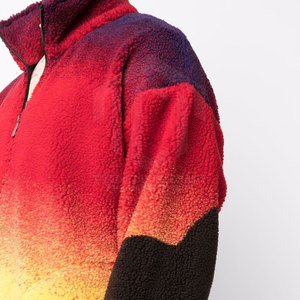Soft Casual Winter <b>Men's</b> <b>Sherpa</b> <b>Jacket</b> with Front Logo Customized Design High Quality Breathable Knitted Fabric for Modern Wear - Product Image 5