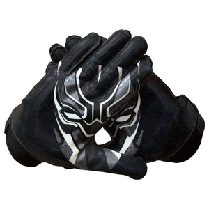 2026 Custom Design American Football Gloves Receiver Gloves Breathable Non-Slip <b>Hook</b> & Loop Closure Full Finger Football Gloves - Product Image 4