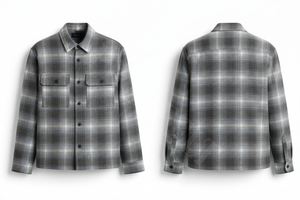 Chemise en flanelle à carreaux 100 % haute qualité, boutonnée avec poches, confortable pour l'hiver, style décontracté, vente en gros - Product Image 3