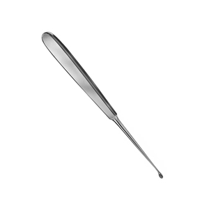 Curette droite 180 mm en acier inoxydable, instrument chirurgical, poignée ergonomique, largeur 4,4 mm, réutilisable, non stérile - Product Image 2