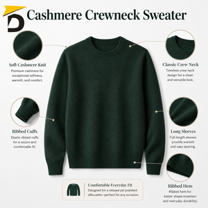 Pull en cachemire à col rond pour homme Darsa Impex, texture fine, chaleur naturelle, silhouette confortable, élégant pour tous les jours - Product Image 6