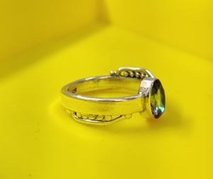 Bague en pierre de guérison naturelle, topaze, magnifique cadeau d'anniversaire, pour elle, meilleur prix de vente en gros - Product Image 1