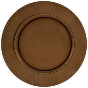Assiette de Présentation Luxe Métallique Cuivre Scintillant avec Bord Élégant pour Mariages, Événements et Hôtellerie - Product Image 4