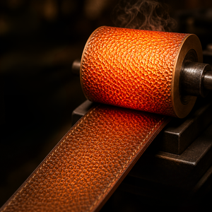 Premium Belt Embossing <b>Roller</b> for Leather Belts | Precision Textured Embossing Wheel | Heavy Duty Steel Leathercraft Tool Use - Product Image 2
