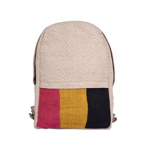 Mochila para ordenador portátil de cáñamo puro, bolsa ecológica para la escuela, la universidad, la playa, el almuerzo, senderismo, NP - Product Image 2