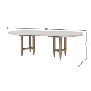 Mesa de Comedor Triad con Doble Pedestal y Hoja Extensible, Muebles Elegantes para Comedor - Product Image 4