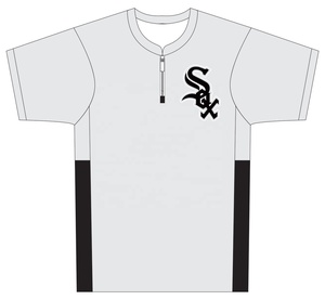 Vêtements de sport Tissu extensible à séchage rapide Veste de cage de baseball à manches courtes - Product Image 2