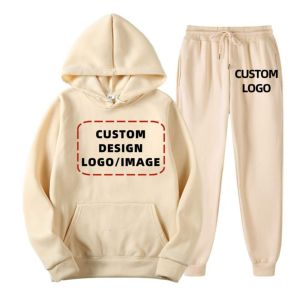 Unisex 600GSM 100% Cotton French Terry Loungewear Sets Custom Logo Baggy <b>Tracksuit</b> Oversize <b>Plain</b> Blank Sweatsuit Breathable - Product Image 3