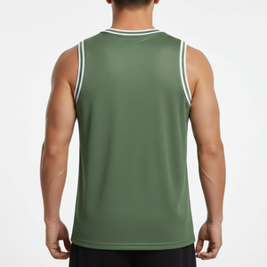 Camiseta Deportiva sin Mangas para Hombre, Malla Transpirable de Secado Rápido, para Baloncesto, Gimnasio, Running, Entrenamiento, Venta al Por Mayor - Product Image 2