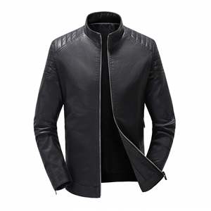 High quality biker leather <b>jacket</b> Mens <b>sheep</b> <b>skin</b> <b>jacket</b> Motorcycle casual winter <b>jacket</b> Zipper front unique design - Product Image 2