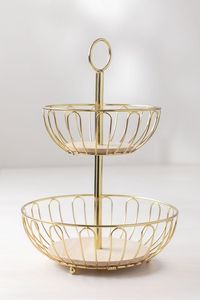 Corbeille à fruits en fer de style vintage, fabriquée par un fabricant fiable, pour le comptoir de cuisine, le rangement des fruits, la présentation et la décoration de la table à manger. - Product Image 5