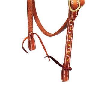 Bridon d'équitation en cuir véritable de haute qualité pour cheval, type Western, pour le contrôle du cheval - Product Image 6