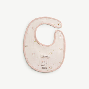 Bavoir pour bébé Mamachéri en modal et élasthanne, bavoir anti-bave pour nouveau-né, imprimé ours, fermeture à boutons-pression, 2 couches, respirant, absorbant, unisexe, ODM Vietnam - Product Image 2