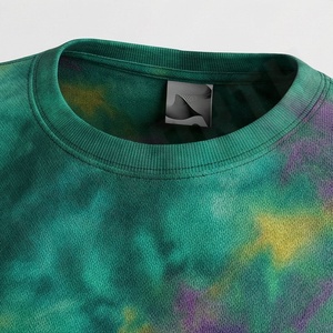 Camiseta Deportiva Informal para Mujer, Talla XL, 100% Algodón, Transpirable, Tie Dye, Manga Corta, Cuello Redondo, Ropa Deportiva - Product Image 4