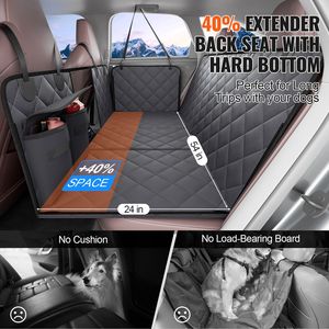 Amaca Impermeabile per Cani in Tessuto Oxford, Estensore per Sedile Posteriore Auto 54''x24'', Coprisedile Sicuro con Fondo Rigido per Cani - Product Image 2