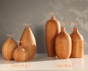 Juego de Jarrones Minimalistas, Jarrón para Flores, Regalo para Recién Casados, Decoración de Madera Hecha a Mano para el Hogar, Regalo de Cierre para Compradores, Regalo para el Primer Hogar, Regalo para Agentes Inmobiliarios - Product Image 6