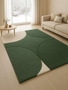Tapis fait main tufté à la main en laine/soie multicolore, taille personnalisable disponible, toucher doux pour la prière, l'exercice et le salon - Product Image 6