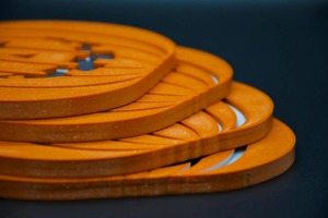 Pumpkin Shape <b>Drink</b> <b>Coaster</b> Ideal For Table Protection Daily Use Home Decor Stylish Kitchen And Dining Accessory From India - Product Image 4