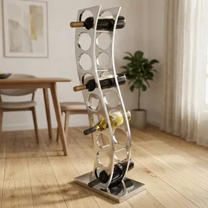 Luxury Handmade Contemporary Aluminum Wine & for Ice Bucket with <b>Stand</b> for Hotels Bars & Home Parties - Product Image 3