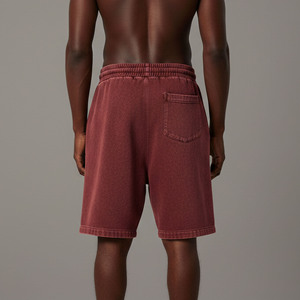 Pantalones cortos de hip hop para hombre, de alta calidad, 100% algodón, ligeros, con logo impreso en DTF personalizado, ecológicos, con paneles laterales. - Product Image 3