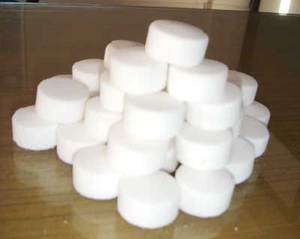 Custom Branding Accepted Bulk Supply 99.5% Sodium Chloride Salt <b>Tablets</b> for Water Softener Compressed Round Shape - Product Image 3