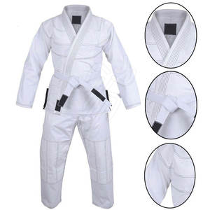Uniforme de Taekwondo Unisex Sólido con Logotipo Personalizado, 100% Algodón, Transpirable y Duradero, Ropa de Artes Marciales - Product Image 4