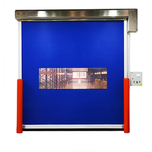 <span class=keywords><strong>Porte</strong></span> élévatrice électrique <span class=keywords><strong>HORMANN</strong></span> à empilage rapide en PVC anti-collision avec fermeture éclair pour entrepôt, taille et couleur personnalisables - Product Image 3