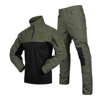 Veste tactique de combat en polyester extensible, respirante, à séchage rapide et durable, pantalon cargo multipoches, faible MOQ, vêtements de travail de sécurité