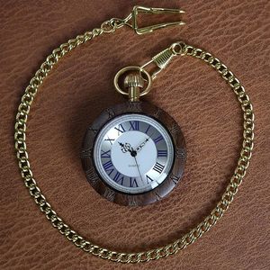<b>Vintage</b> Pocket Watch Style <b>Wall</b> <b>Clock</b> Antique Roman Numeral Quartz <b>Wall</b> <b>Clock</b> Rustic Wooden Look Decorative Hanging <b>Clock</b> for - Product Image 6