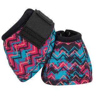 Protège-jambes de cheval en PVC à motif floral arc-en-ciel personnalisé, style sportif, avec fermeture auto-agrippante, modèle SP-70927 - Product Image 2