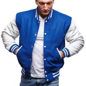 Chaquetas para Hombre al por Mayor, Chaqueta Varsity Lisa con Logotipo Personalizado, Chaqueta de Béisbol Tipo Letterman para Hombre - Product Image 4
