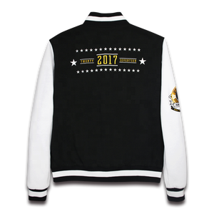 Letterman Custom Wool Cotton Varsity Slim Fit <b>Jackets</b> Men Quilted Baseball <b>Winter</b> Bomber Casual Style Stand Collar Embroidery - Product Image 2