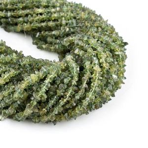 Natural Green Apatite Smooth Uncut Chips Loose Handmade Gemstone Beads Strand For Jewelry Making Wholesale Price From India - Product Image 5