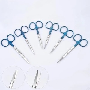 เครื่องมือผ่าตัด BAFA กรรไกรทันตกรรม กรรไกรตัดเยื่อไอริส กรรไกรถอดไหมเย็บผ่าตัด แบบตรง แบบโค้ง สำหรับการทดลอง ระดับ Class I - Product Image 3