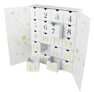 Juego de Cajas de Regalo Navideñas al por Mayor de Fábrica, Caja de Embalaje de Lujo para <span class=keywords><strong>Calendario</strong></span> de Adviento, <span class=keywords><strong>Calendario</strong></span> de Adviento Cosmético con Cajones - Product Image 4