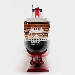 Maqueta artesanal del gran crucero Queen Mary II, decoración náutica para hoteles, oficinas, hogares y regalos - Contacto para venta al por mayor - Product Image 6