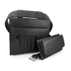 ระบบเข็มขัดช่างทำเล็บหนังคุณภาพสูงขายส่ง |   กระเป๋าจัดระเบียบหนังวัวแท้ |   ขนาดเอวปรับได้ - Product Image 5