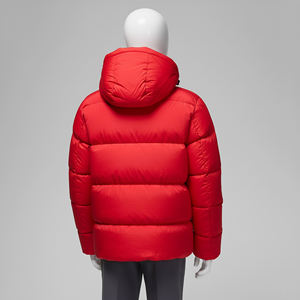 Men's <b>Canvas</b> Hooded Breathable 300g Winter Puffer <b>Jacket</b> Plus Size Custom College Letterman Stylish Design - Product Image 2