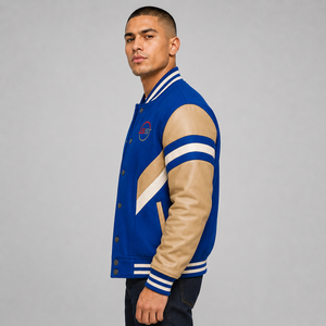 Best Quality Men Varsity Jacket Custom Logo Soft Comfortable Casual Baseball Bomber Streetwear Varsity Jacket High Quality - Product Image 2