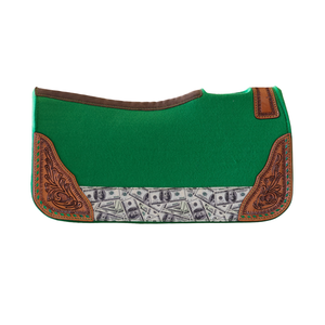 Nouveau Tapis de Selle Western 2026 en Cuir Vert Fait Main avec Motif Imprimé et Gravé pour l'Équitation – Vente Chaude - Product Image 2