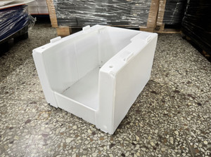 Bac de rangement en plastique ondulé bleu PP, boîte en plastique creux, conteneur en plastique réutilisable, boîte d'emballage en plastique ondulé PP - Product Image 5